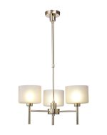 Giuseppe 55cm Telescopic/Semi Flush, 3 x G9, French Gold/Frosted Type C Shade