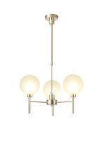 Giuseppe 54cm Telescopic/Semi Flush, 3 x G9, French Gold/Frosted Type G Shade