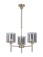 Giuseppe 54cm Telescopic/Semi Flush, 3 x G9, French Gold/Chrome/Clear Type H Shade