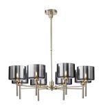 Giuseppe 85cm Telescopic/Semi Flush, 8 x G9, French Gold/Chrome Type C Shade
