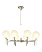 Giuseppe 84cm Telescopic/Semi Flush, 8 x G9, French Gold/Frosted Type G Shade