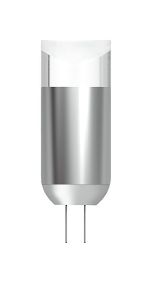 High Power LED Supreme Bi-Pin Chrome Outer G4 12V 1.5W White Lamp, 6400K 120lm