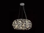 Hiphonic 60cm Ring Pendant 12 Light G9 Polished Chrome/Crystal