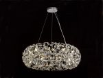Hiphonic 80cm Ring Pendant 20 Light G9 Polished Chrome/Crystal