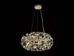 Hiphonic 60cm Ring Pendant 12 Light G9 French Gold/Crystal