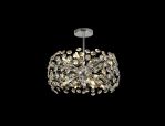 Hiphonic 45cm Semi Flush Pendant 8 Light G9 Polished Chrome/Crystal