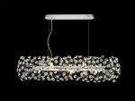Hiphonic Oblong Linear Pendant 10 Light G9 Polished Chrome/Crystal