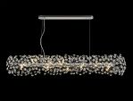 Hiphonic Oblong Linear Pendant 14 Light G9 Polished Chrome/Crystal