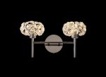 Hiphonic 2 Light G9 Switched Wall Lamp With Polished Chrome/Crystal Shade