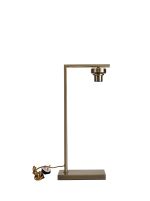 Zenth Antique Brass 1 Light E27 59cm Downward Table Lamp Without Shade,