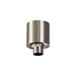 Zenth 10cm Satin Nickel 1 Light E27 Ceiling (FRAME ONLY)