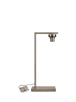 Zenth Satin Nickel 1 Light E27 59cm Downward Table Lamp Without Shade,