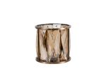 Fonte 10.8cm Non-Electric Antique Brass / Cognac Crystal Shade (A),
