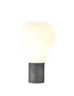 Odeyscene Narrow Table Lamp, 1 x E27, Pewter/Opal Glass