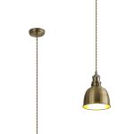 Ottoerba 16cm Small Pendant, 1 x E27, Satin Nickel / Antique Brass / Gold