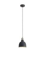 Ottoerba 16cm Small Pendant, 1 x E27, Graphite / Satin Nickel / Silver