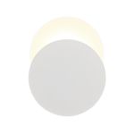 Palermo Magnetic Base Wall Lamp, 12W LED 3000K 498lm, 20/19cm Round Bottom Offset, Sand White/Acrylic Frosted Diffuser