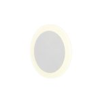 Palermo Magnetic Base Wall Lamp, 12W LED 3000K 498lm, 15/19cm Round Centre, Sand White/Acrylic Frosted Diffuser