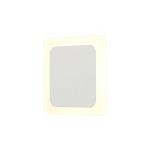 Palermo Magnetic Base Wall Lamp, 12W LED 3000K 498lm, 15/19cm Square Centre, Sand White/Acrylic Frosted Diffuser