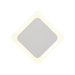 Palermo Magnetic Base Wall Lamp, 12W LED 3000K 498lm, 15/19cm Diamond Centre, Sand White/Acrylic Frosted Diffuser