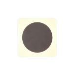 Palermo Magnetic Base Wall Lamp, 12W LED 3000K 498lm, 15cm Round 19cm Square Centre, Coffee/Acrylic Frosted Diffuser