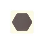 Palermo Magnetic Base Wall Lamp, 12W LED 3000K 498lm, 15cm Horizontal Hexagonal 19cm Square Centre, Coffee/Acrylic Frosted Diffuser