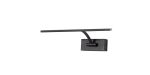 Polenta 34cm 1 Arm Wall Light/Picture Light, 1 x 6W LED, 3000K, 470lm, Sand Black, 3yrs Warranty