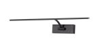 Polenta 56cm 1 Arm Wall Light/Picture Light, 1 x 10W LED, 3000K, 850lm, Sand Black, 3yrs Warranty