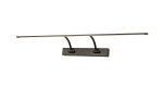 Polenta 90cm 2 Arm Wall Light/Picture Light, 1 x 16W LED, 3000K, 1200lm, Sand Black, 3yrs Warranty