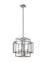 Calma Multi Height Pendant, 4 x E14, Anthracite / Satin Nickel