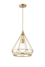 Radoroot 35cm Large Diamond Pendant, 1 x E27, Gold
