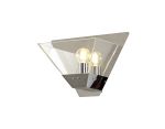Manresa Wall Lamp, 1 Light E14, Polished Chrome