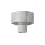 Konos 10cm Ceiling Light (FRAME ONLY), 1 x E27, White Marble