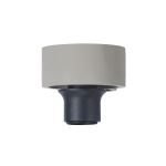 Konos 10cm Ceiling Light (FRAME ONLY), 1 x E27, Concrete / Black
