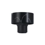 Konos 10cm Ceiling Light (FRAME ONLY), 1 x E27, Black Marble / Black