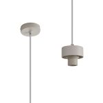 Konos 10cm Suspension (FRAME ONLY), 1 x E27, Matt White