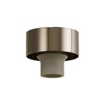Konos 10cm Ceiling Light (FRAME ONLY), 1 x E27, Polished Nickel