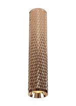 Seaford 6cm 30cm Surface Mounted Ceiling Light, 1 x GU10, Rose Gold