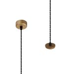 Seaford 6.5cm Pendant Light (FRAME ONLY) 2m, 1 x GU10, Champagne Gold