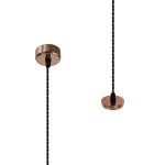 Seaford 6.5cm Pendant Light (FRAME ONLY) 2m, 1 x GU10, Rose Gold