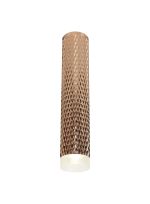 Seaford 6cm 1 Light 30cm Surface Mounted Ceiling GU10, Rose Gold/Acrylic Ring