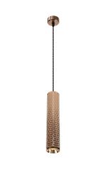 Seaford 6.5cm 1 Light 30cm Pendant Light GU10, Rose Gold