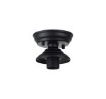 Amara 13cm Flush Ceiling Light (FRAME ONLY), 1 x E27, Matt Black