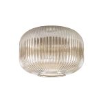 Urasawa 30cm Pumpkin Shaped Ribbed Glass (C), Champagne