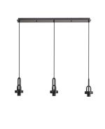 Urasawa Linear Suspension Kit, (FRAME ONLY), 3 x E27, Matt Black