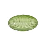 Urasawa 30cm Oval Sphere Ribbed Glass (G), Green