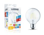 Value Classic  LED Globe 80mm E27 6.5W 2700K Warm White 806lm Dimmable Lamp Clear Finish 3yrs Warranty