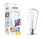 Value Classic LED Rustica Tradition Tip ST64 E27 4W 4000K Natural White Lamp,, 470lm, Clear Glass, 3yrs Warranty