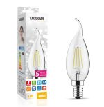 Value Classic LED Candle Tip E14 4W Warm White Lamp, 2700K, 470lm, Clear Finish