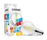 Value Classic LED Ball E14 4W Warm White Lamp, 2700K, 470lm, Clear Finish